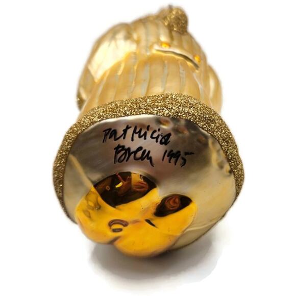 Patricia Breen Snowflake Santa Claus Citrine Christmas Decor Signed Ornament - Picture 11 of 12